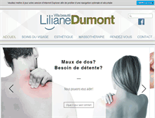 Tablet Screenshot of lilianedumont.com